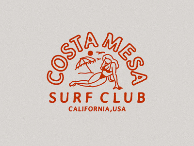 Design for CMSC | Costa Mesa Surf Club california graphic surf vintage