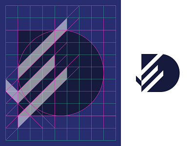 Document Express // Logo grid. escu alex geometric grid logo logotype mark minimalism monogram symbol