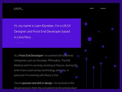 Portfolio III creative design minimal online portfolio remote ui ux vue web