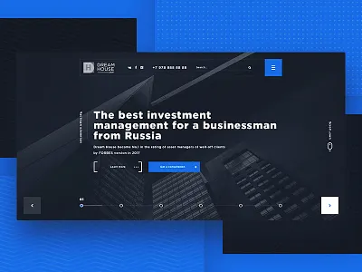 Landing page for Dream House business design homepage illustration inspiration interface landing minimal site ui ux webdesign