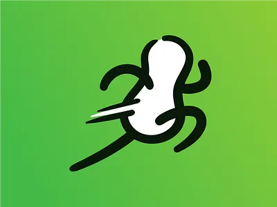 Sprinting Peanut branding character design mascot peanut run running vector