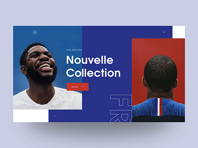 France 2018 design fff france landing landing page layout soccer ui