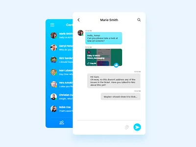 Daily UI #013 chat dailyui messaging ui