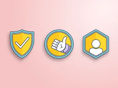 Badge Exploration badge badges color design flat flat badges flat design illustration illustrator