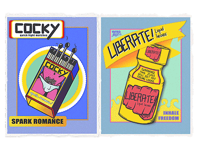 RetroSex Ad Animation gay graphic design japanese inspired lgbtq queer retro