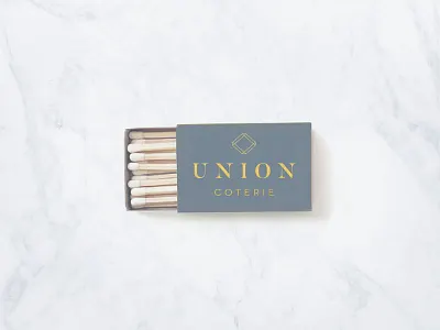 Union Coterie Logo branding design identity logo matchbox