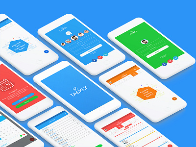 Taskly UX/Ui Design app blue calendar design desktop login logo mobile app responsive sign in sketch sketch app sketchapp task task management typography ui ux web webapp