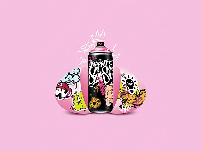 Meeting of styles 3d bomb graffiti sticker typography vector writer