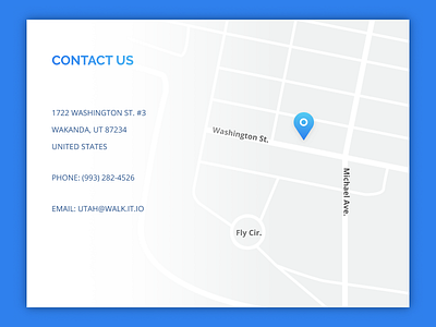 Daily UI 29: Map contact daily ui map ui