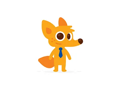Coyote Business Mascot animal business cartoon character coyote creative cute design flat fox funny icon illustration kawaii logo logo brand mark mascot simple smart sticker