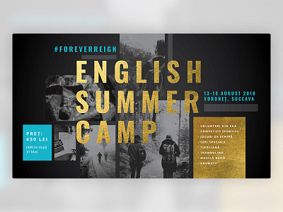 English summer camp ads camp cover event facebook gold media social summer