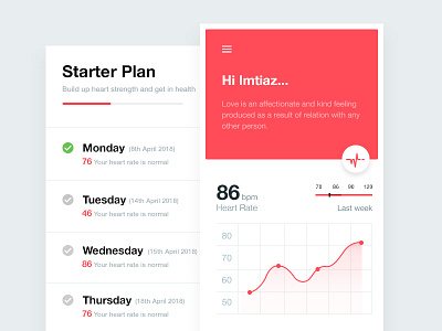 Health-App( Heart Beat - Calculate ) android app doctor health healthcare hospital interface ios medical mobile ui ux