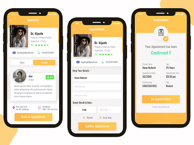 Doctor Booking & Appointment App app appointment doctor health ios iphonex medical patient ui ux