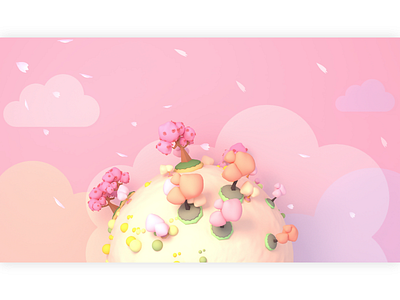 Cherry Blossom World 3d flower hanami petals pink sakura