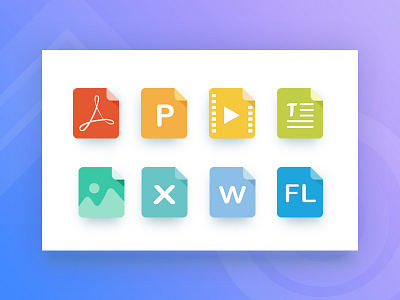 File type design Icon app icon webdesign