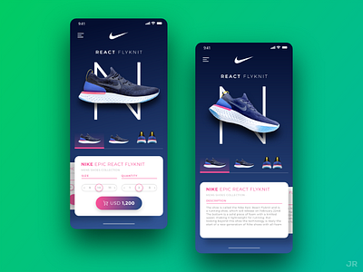 Product page Design Inspiration - Nike app design ecommerce nike ui ux web