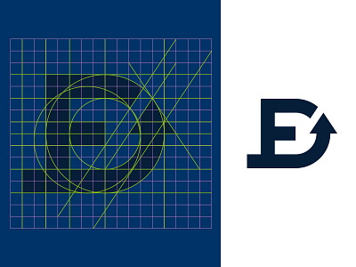 Document Express // Logo grid. escu alex geometric grid logo logotype mark minimalism monogram symbol