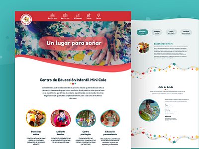 Kindergarten Web Design kids kindergarten playful school web