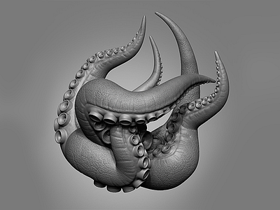 Tentacles Lollipop WIP Sculpt 3d rendering sculpt zbrush