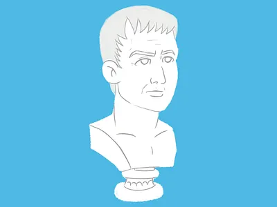 Han Solo Cesar illustration sculpture starwars