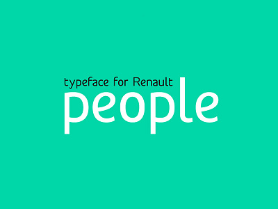 RENAULT PEOPLE design font