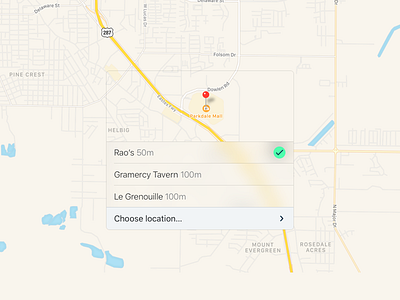 Map preview with locations app ios locations map nearby places