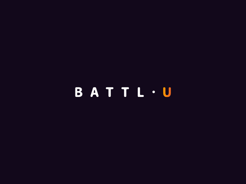 Battle U Logo logo mobile motiongraphics ui ux