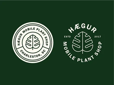 Hægur pt. 1 brand branding flower leaf logo logo design nature plant plant truck truck