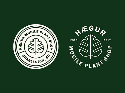 Hægur pt. 1 brand branding flower leaf logo logo design nature plant plant truck truck