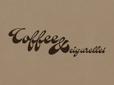 Coffee & cigarettes cigarettes coffee design idea lettering logo logodesign shades shop