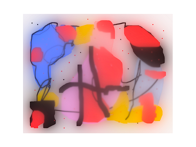 5 min art abstract art artwork color contemporary cute glow illustration kikillo kikilloclub