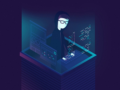 The Back-End back end computer developer illustration neon programmer