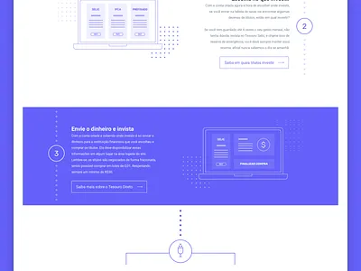 Landing Page - Tesouro Direto direto fintech interface landing minimalist modern page perobeli purple simple tesouro user