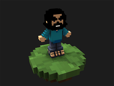 Voxel Mini Me character miniature voxel voxelart