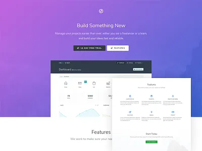 Landing Web App app design freebie landing template ui webapp