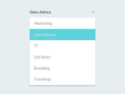 Dropdown - Daily UI #027 027 category dailyui dropdown