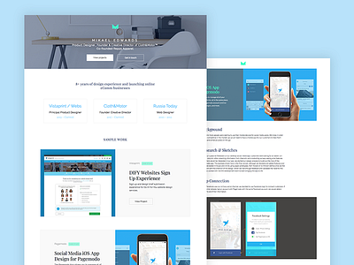 Personal website redesign animations css html interactive portfolio site ui ux website