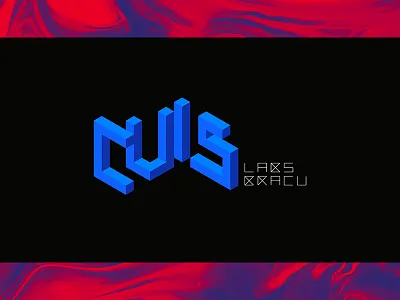 CVIS Lab Brac University Logo brac computer futuristic hacker hexels isometric lab logo logotype magica vision voxel