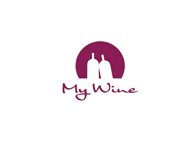 My Wine Logo Concept branding graphic design illustration logo design thirty logos