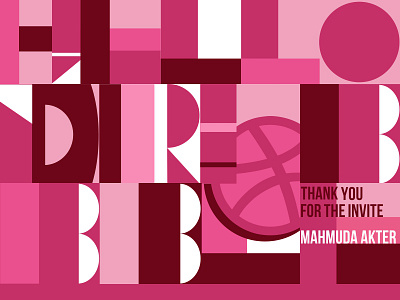 1st Shot debut first shot font hello illustration lettering pink