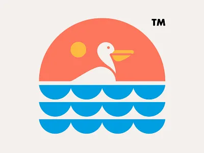 PELICAN // animal beltramo bltr icon illustration logo pelican
