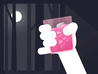 CHEERS! 2 Dribbble Invites cheers cup dribbble glass hand ice invitation invite moon window