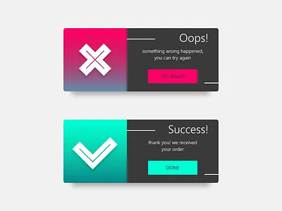 #011 DailyUI - Error/Success 011 daily dailyui design error errorsucess success ui uiux user ux uxui