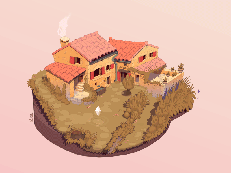 Little house in the mountain ardeche background home house im here map target