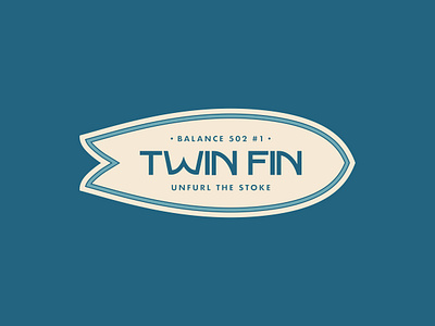 Twin Fin Logo art brand branding catamaran craft logo design fin graphic design hawaii identity illustration logo logo exploration logotype ocean shape surf surfboard typography vector