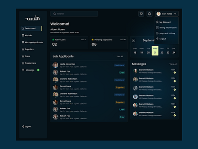 Yacht Owner Dashboard ui yacht dashbaord yacht industry yacht owner dashboard