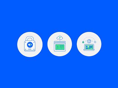 The Watchful Eye austin branding cloud data design dev green icons illustration iot space tech