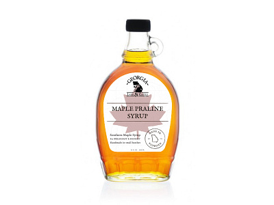 Syrup label maple syrup