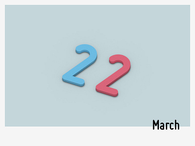 March 22 22 datetypography mar march number twenty two typography