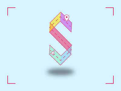 S - Travel App Logo branding logo